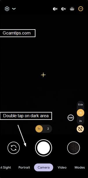 Double Tap on the Dark Area to Load XML Menu Settings