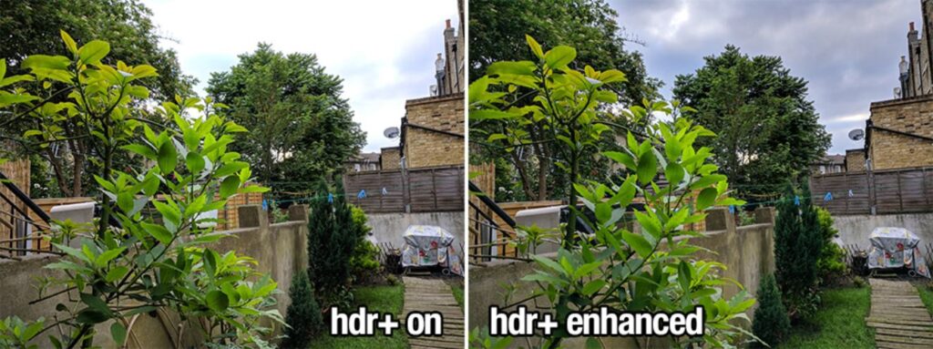 hdr+ vs hdr+ enhanced